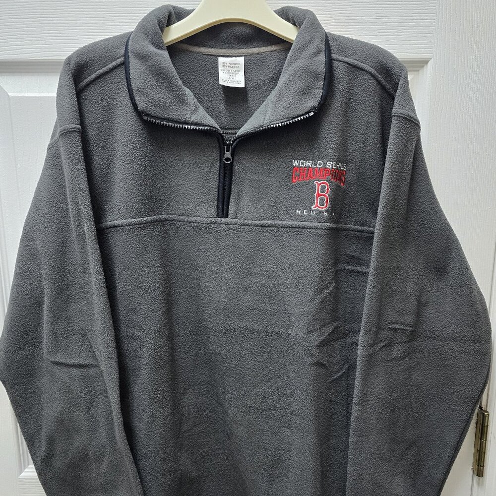 World Series Champions Boston Res Sox Gray Fleece Shirt Medium
